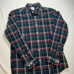 Brooks Brothers Mens Plaid Button Down Shirt Long‎ Sleeve Regent Fit